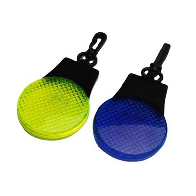 Safety Reflector LED Blinking Light Clip