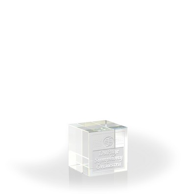 Crystal Cube Paperweight