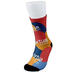 "Agile" Import Air Ship DTG Full Color Premium Athletic Crew Sock – Mid Height Length (OVERSEAS)