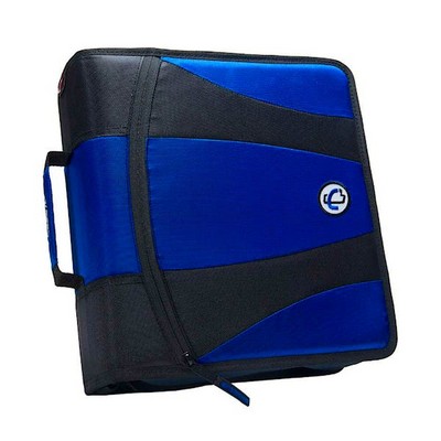 Case-It Dual 2.0 Zipper Binders - Blue, 4 (Case of 3)