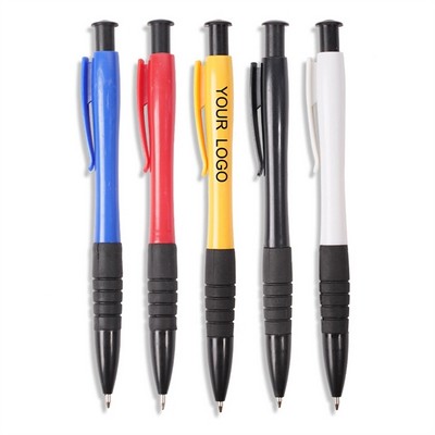 Plastic Ballpoint Pens With Clip and Grip