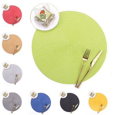 Round Hand Woven Place Mat