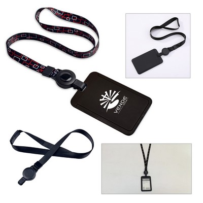 Retractable Lanyard Card Holder