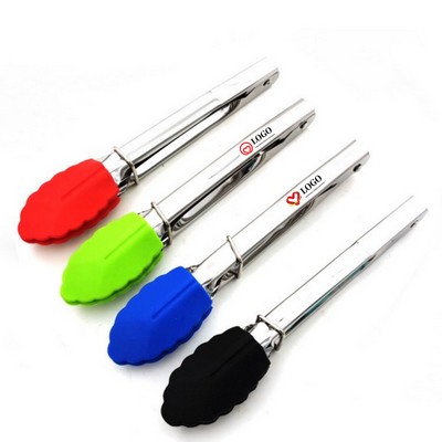 7 Inch Serving Tongs Mini Stainless Steel Food Tongs