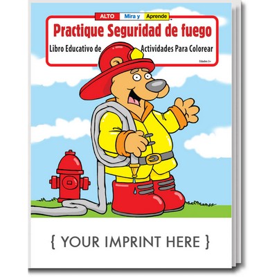 Practice Fire Safety (Spanish) Coloring Book Fun Pack