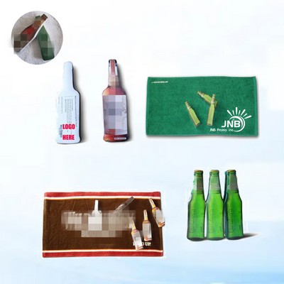 Compressed Beer Bottle Towels