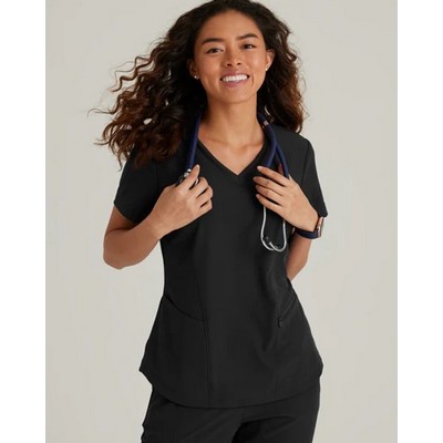 Barco® Skechers™ Women's Vitality Ribbed 3 Pocket V-Neck Top