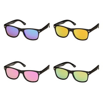 Kids Classic Black/Color Mirror Sunglasses