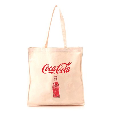 Heavy Duty Premium Zippered 12 Oz. Full Color Logo Grocery Tote Bag