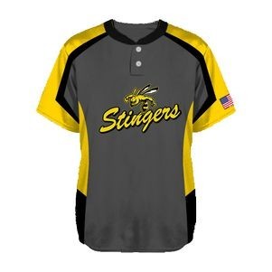 Sublimated Traditional Youth Two-Buttoned Baseball Jersey