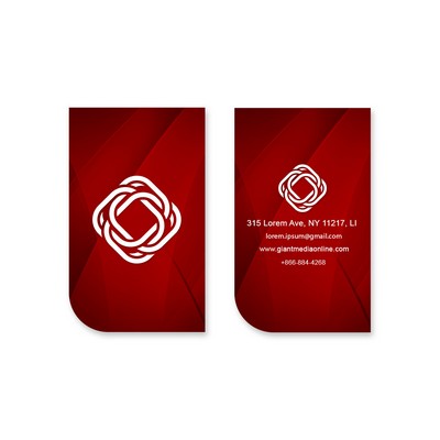 Die-Cut Business Cards - Vertical, Printed Front Only (2" x 3.5")