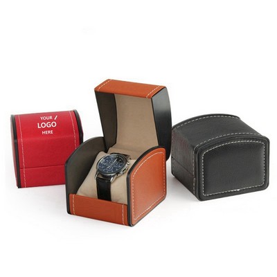 PU Leather Bracelet Watch Gift Box