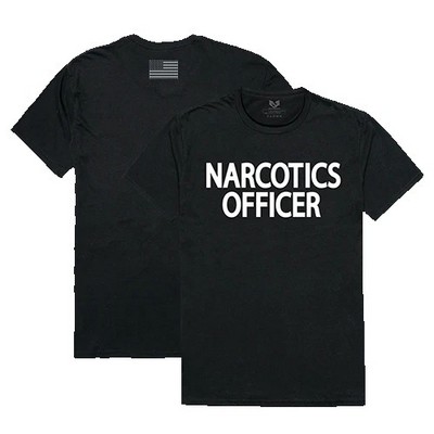 Rapid Dominance Narcotics Officer Relaxed Black T-Shirt