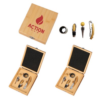 Bamboo Wine Tool Gift Set