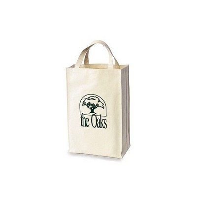 Full Gusset Grocery Totes w/Top Stitched Vertical Edges (18 Oz. Dyed Canvas)