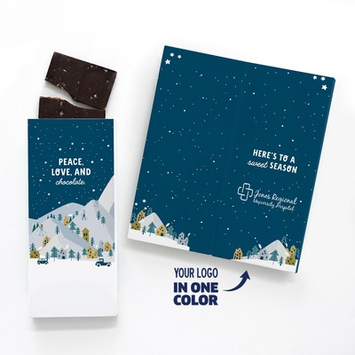 One Color Foil-Stamped Stock Holiday Sentiment Sweeter Cards with Sea Salt Caramel Chocolate Bar