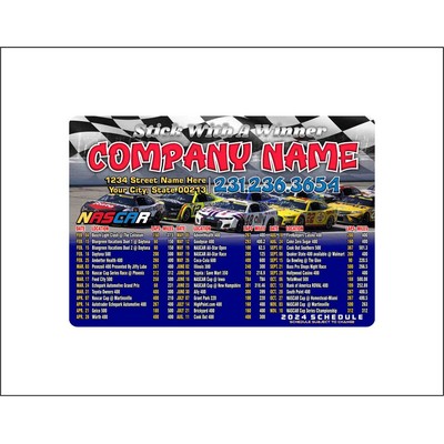 4 X 5.75 Nascar Schedule Magnet