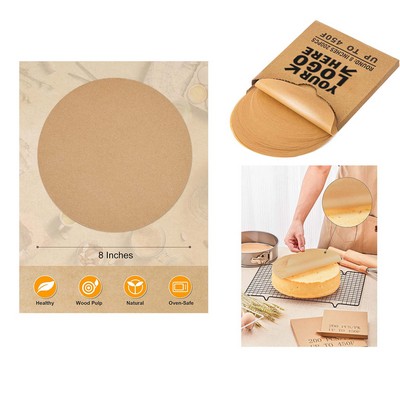 8 Inch Unbleached Sheepskin Parchment Paper 200 Pack