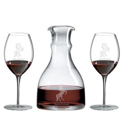 Barrell Decanter Gift Set Lead-Free Crystal