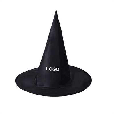 Halloween Black Oxford Hat for Kids and Adults - Costume, Witch, Wizard