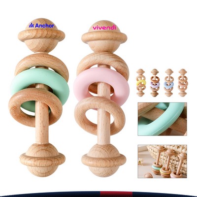 Narde Wooden Ring Rattle