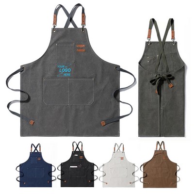 Adjustable Kitchen Apron with Straps for Baking