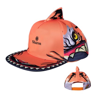 Funny Animal Print Adjustable Snapback Hat