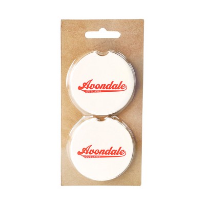 Absorbent Stone Car Coaster Set - 1 Color