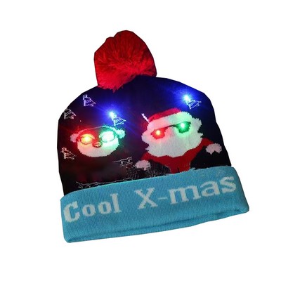 Knitted LED Beanie with Custom Embroidery