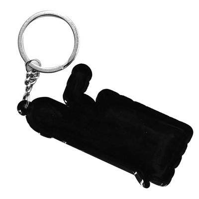 Custom 4x3inch PVC Keychain