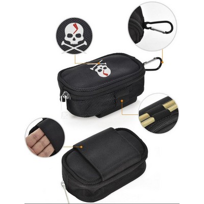 Golf Ball Pouch Golf Accessory Holder Waist Belt Polyester Key Storage Marker Component Pocket