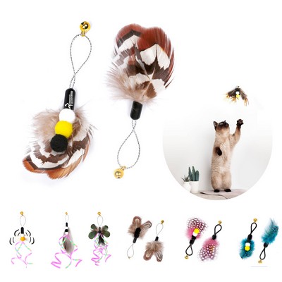 Cat Insect Feather Toy