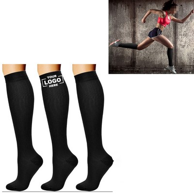 Compression Socks for Circulation Support - 3 Pack Men & Women