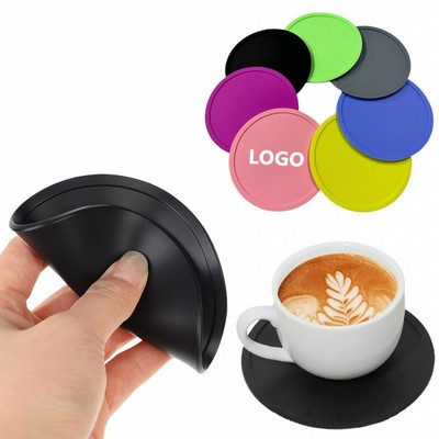 Waterproof Round Silicone Coaster