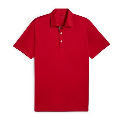 Puma® Pure 2.0 Men's Golf Polo Shirt- Dark Crimson