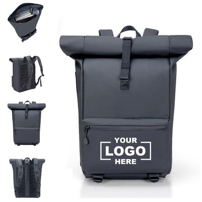 Expandable Waterproof Business Backpack with Large Capacity