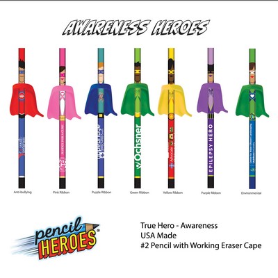 PENCIL HEROES® - Awareness - Individually Bagged Unassembled