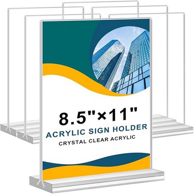 8.5 x 11 inch Acrylic Sign Holder