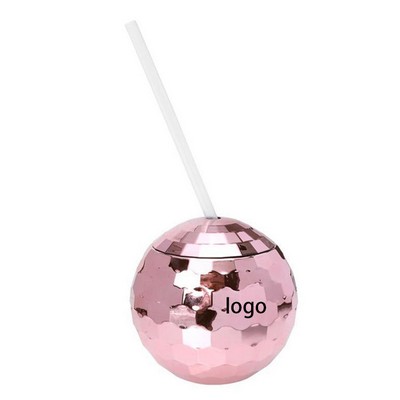 20Oz Disco Flashing Ball Straw Cup