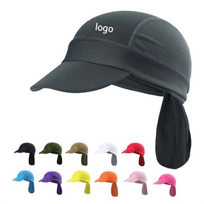 Outdoor Uv Protection Sun Cap W/ Neck Flap