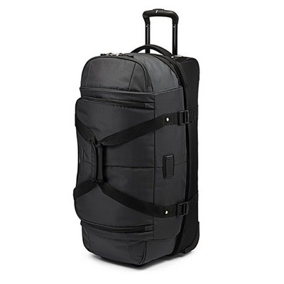 High Sierra Fairlead 28" Drop Bottom Wheeled Duffel Bag - Mercury/Black