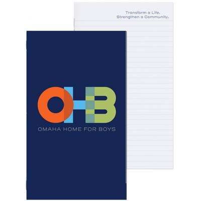 Side Stapled Memo Books w/4 Color Process (5"x8")