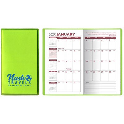 Translucent Vinyl Monthly Pocket Planner