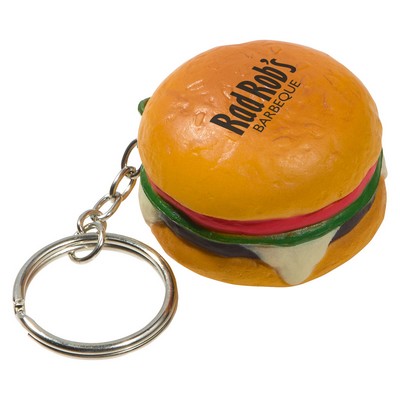 Hamburger Stress Reliever Key Chain