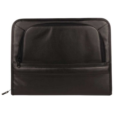 Premium Zippered Padfolio w/Detachable CD Holder