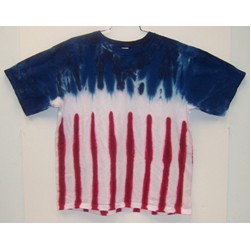 Sundog Adult New Glory Flag Tie Dye Short Sleeve T-Shirt