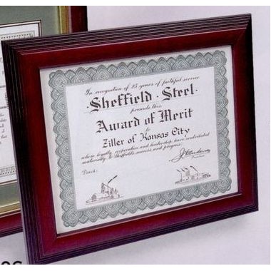 Cherry Hardwood Certificate Frame - 8.5x11