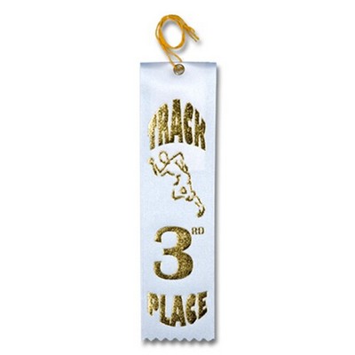 2"x8" 3rd Place Stock Track Carded Event Ribbon