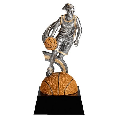 7" Female Basketball Motion Xtreme Resin Trophy