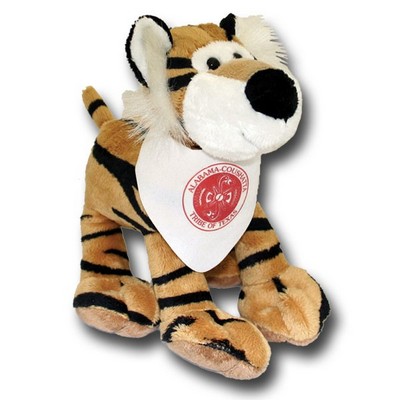 New 7" Stuffed Jungle Animal - Tiger